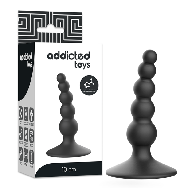La marca ADDICTED TOYS nos facilita esta imagen de su producto ADDICTED TOYS - ANAL SEXUAL PLUG 10 CM NEGRO para nuestro catálogo.
