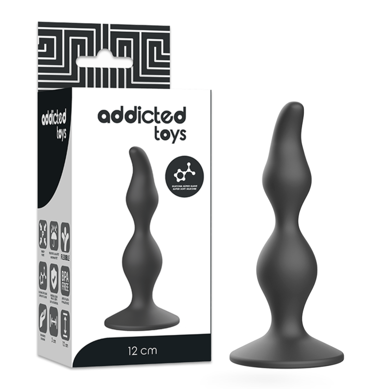 La marca ADDICTED TOYS nos facilita esta imagen de su producto ADDICTED TOYS - ANAL SEXUAL PLUG 12 CM NEGRO para nuestro catálogo.