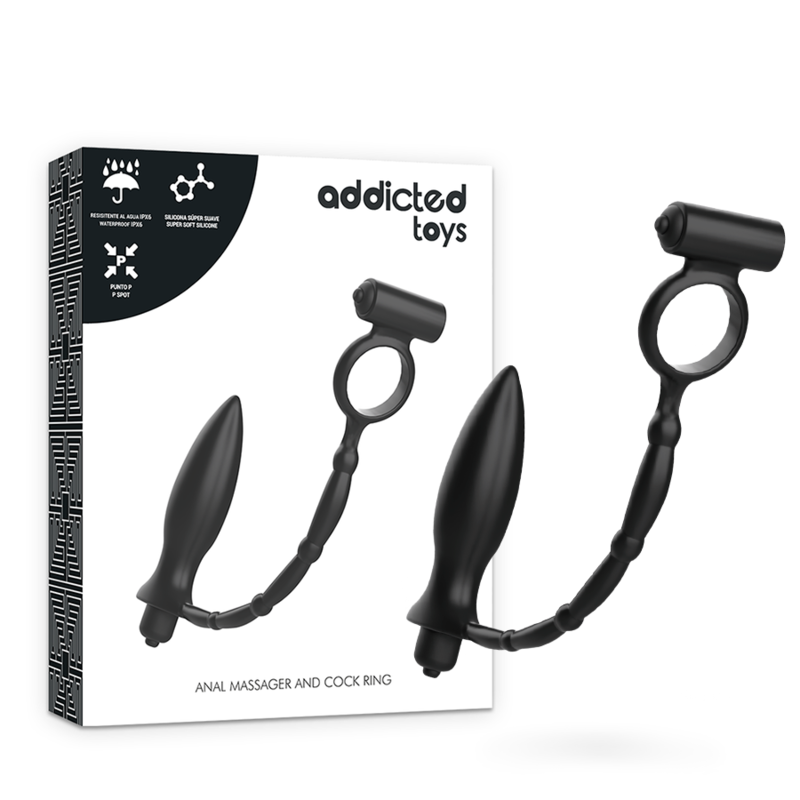 La marca ADDICTED TOYS nos facilita esta imagen de su producto ADDICTED TOYS - PLUG ANAL CON ANILLO VIBRADOR para nuestro catálogo.