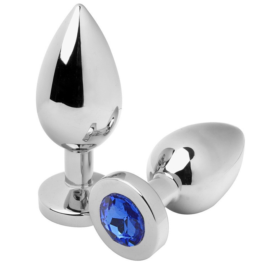 La marca METAL HARD nos facilita esta imagen de su producto METAL HARD - ANAL PLUG DIAMOND BLUE SMALL 5.71CM para nuestro catálogo.