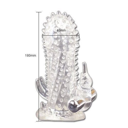 La marca BAILE FOR HIM nos facilita esta imagen de su producto BAILE - BRAVE MAN EXTENSION PENE VIBRADOR RABBIT para nuestro catálogo.