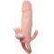 La marca BAILE FOR HIM nos facilita esta imagen de su producto BAILE - BRAVE MAN FUNDA PENE ANAL Y CLITORIS VIBRADOR 16.5 CM NATURAL para nuestro catálogo.