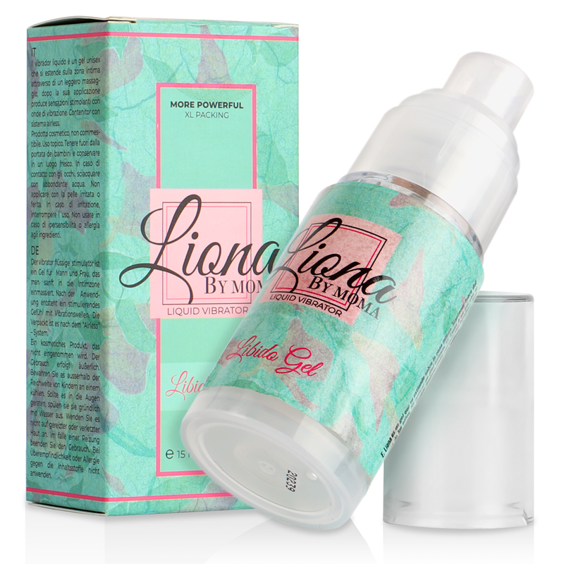 La marca LIONA BY MOMA nos facilita esta imagen de su producto LIONA BY MOMA - VIBRADOR LIQUIDO LIBIDO GEL 15 ML para nuestro catálogo.