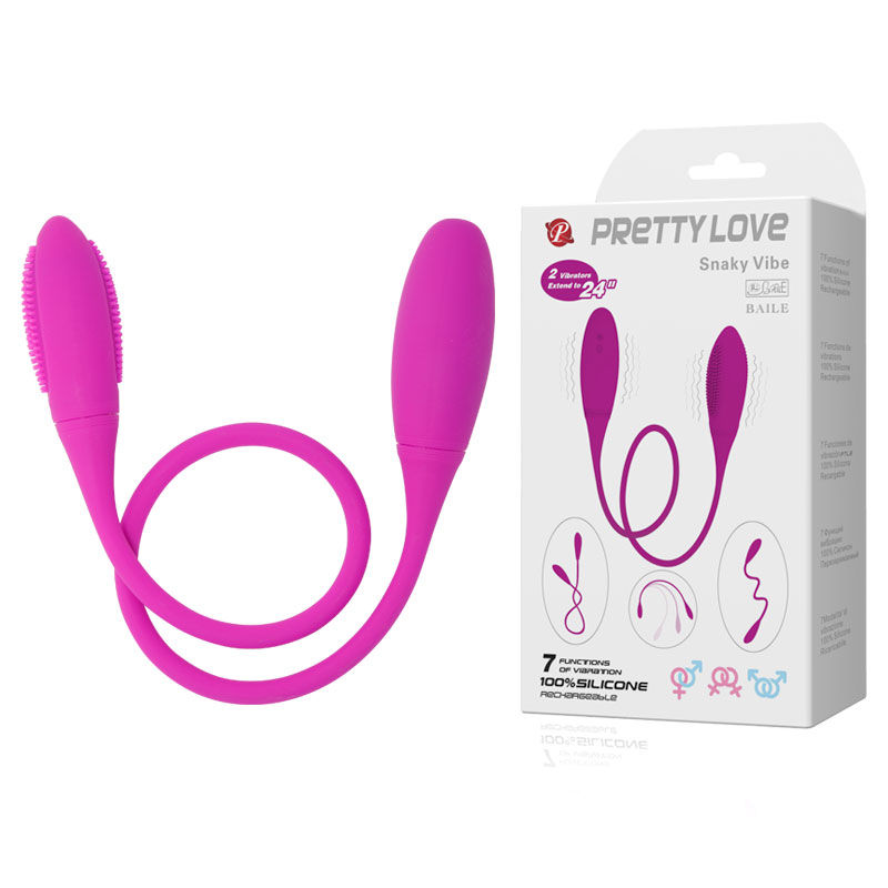 La marca PRETTY LOVE SMART nos facilita esta imagen de su producto PRETTY LOVE - SNAKY DELUXE VIBRADOR 7 V para nuestro catálogo.
