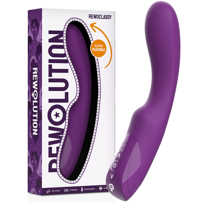 La marca REWOLUTION nos facilita esta imagen de su producto REWOLUTION - REWOCLASSY VIBRADOR FLEXIBLE para nuestro catálogo.