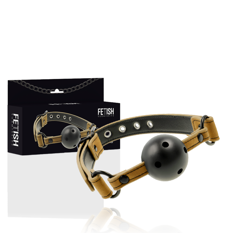 La marca FETISH SUBMISSIVE ORIGIN nos facilita esta imagen de su producto FETISH SUBMISSIVE ORIGEN - MORDAZA TRANSPIRABLE para nuestro catálogo.