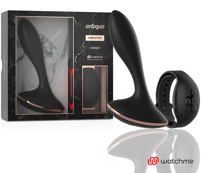 La marca ANBIGUO nos facilita esta imagen de su producto ANBIGUO - WATCHME CONTROL REMOTO VIBRADOR PLUG ANAL VERNET para nuestro catálogo.
