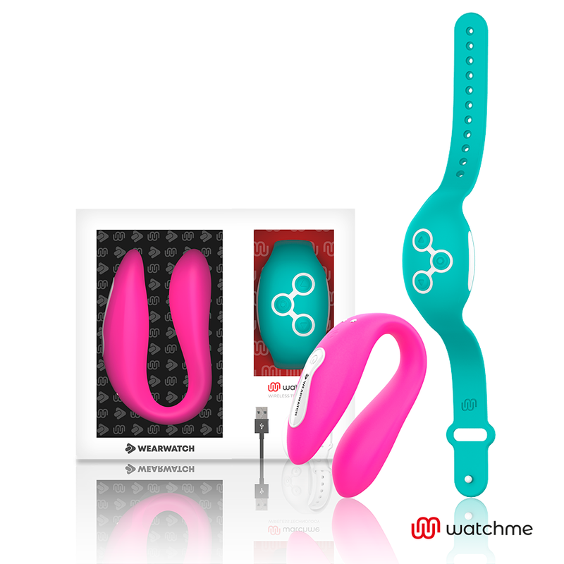 La marca WEARWATCH nos facilita esta imagen de su producto WEARWATCH - VIBRADOR DUAL TECHNOLOGY WATCHME FUCSIA / AGUA MARINA para nuestro catálogo.