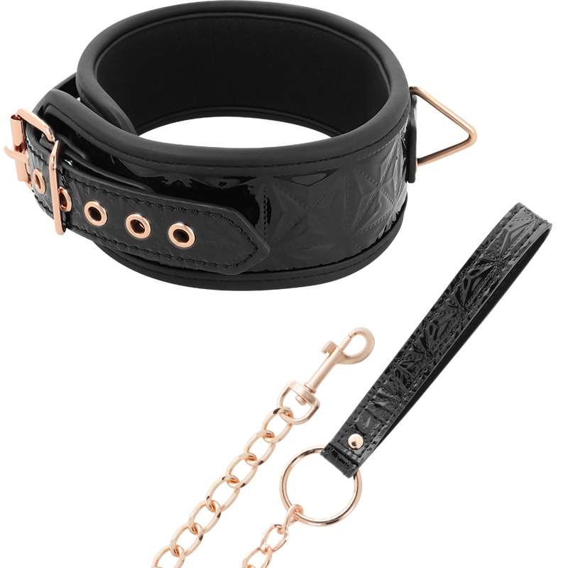La marca BEGME BLACK EDITION nos facilita esta imagen de su producto BEGME - BLACK EDITION COLLAR CUERO VEGANO CON FORRO DE NEOPRENO para nuestro catálogo.
