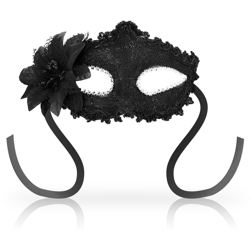 La marca OHMAMA MASKS nos facilita esta imagen de su producto OHMAMA - MASKS ANTIZAZ ESTILO VENECIANO FLOR LATERAL -  NEGRA para nuestro catálogo.