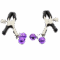 La marca OHMAMA FETISH nos facilita esta imagen de su producto OHMAMA FETISH - PINZAS PEZONES CON CASCABEL LILA para nuestro catálogo.