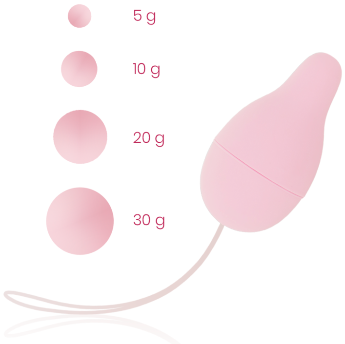 La marca OHMAMA SET nos facilita esta imagen de su producto OHMAMA - DESARROLLADOR SUELO PELVICO KEGEL SISTEMA DE PESOS para nuestro catálogo.