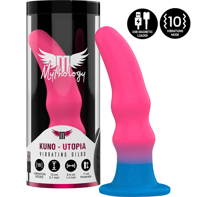 La marca MYTHOLOGY FANTASY DILDO nos facilita esta imagen de su producto MYTHOLOGY - KUNO UTOPIA DILDO S - VIBRADOR COMPATIBLE CON WATCHME WIRELESS TECHNOLOGY para nuestro catálogo.