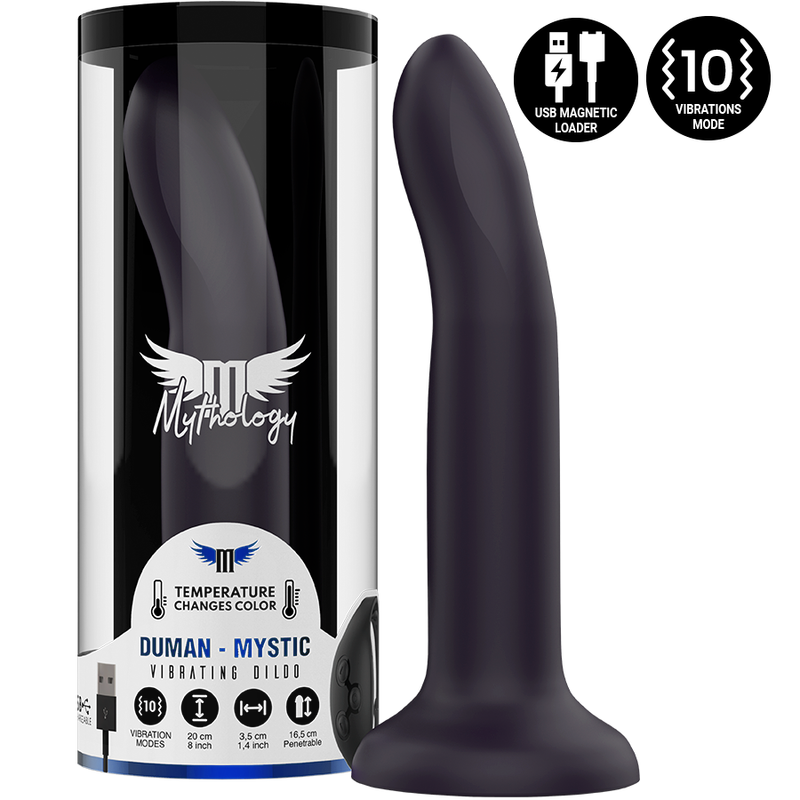 La marca MYTHOLOGY FANTASY DILDO nos facilita esta imagen de su producto MYTHOLOGY - DUMAN MYSTIC DILDO L - VIBRADOR COMPATIBLE CON WATCHME WIRELESS TECHNOLOGY para nuestro catálogo.