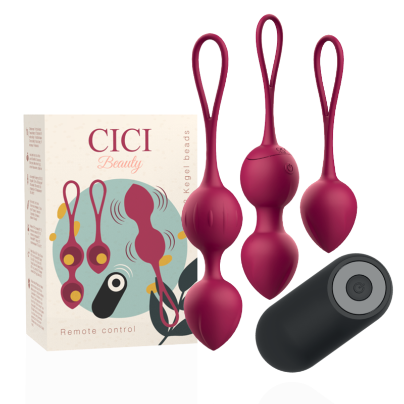 La marca CICI BEAUTY nos facilita esta imagen de su producto CICI BEAUTY - PREMIUM SILICONE 3 VIBRATING KEGEL BEADS REMOTE CONTROL para nuestro catálogo.