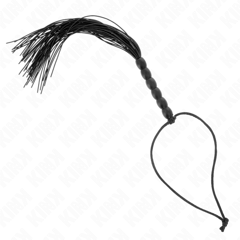 La marca KINK IMPACT & TOUCH nos facilita esta imagen de su producto KINK - MINI LÁTIGO DE SILICONA CON AGARRE 6 BOLAS NEGRO 26 CM para nuestro catálogo.