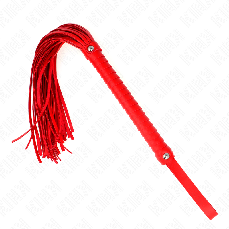 La marca KINK IMPACT & TOUCH nos facilita esta imagen de su producto KINK - LÁTIGO CON MANGO TEXTURIZADO ROJO 48.5 CM para nuestro catálogo.