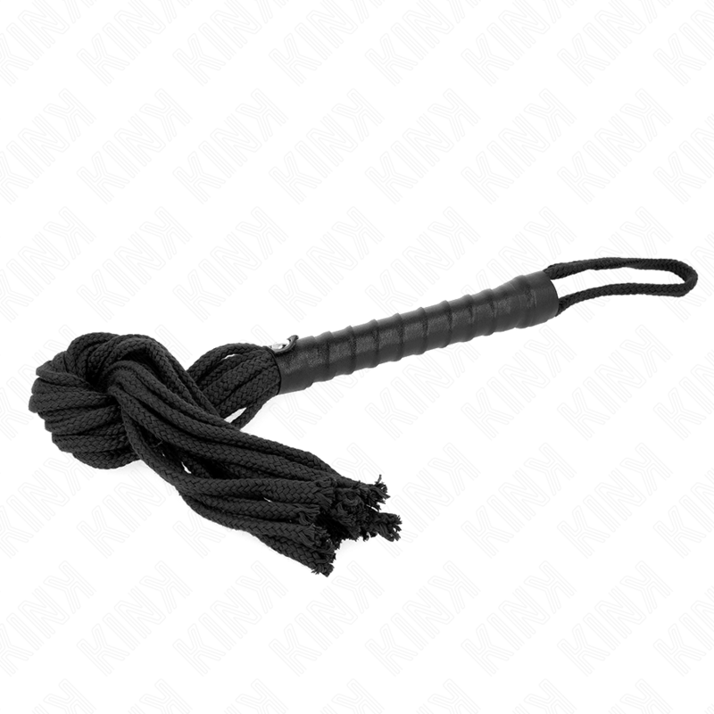 La marca KINK IMPACT & TOUCH nos facilita esta imagen de su producto KINK - LÁTIGO DE CUERDA NEGRO 56 CM para nuestro catálogo.