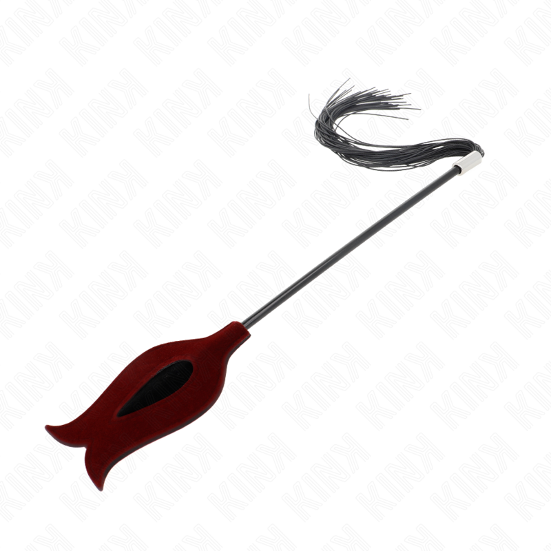 La marca KINK IMPACT & TOUCH nos facilita esta imagen de su producto KINK - LÁTIGO DE BORLA DE SILICONA CON FORMA DE ROSA 45 CM para nuestro catálogo.