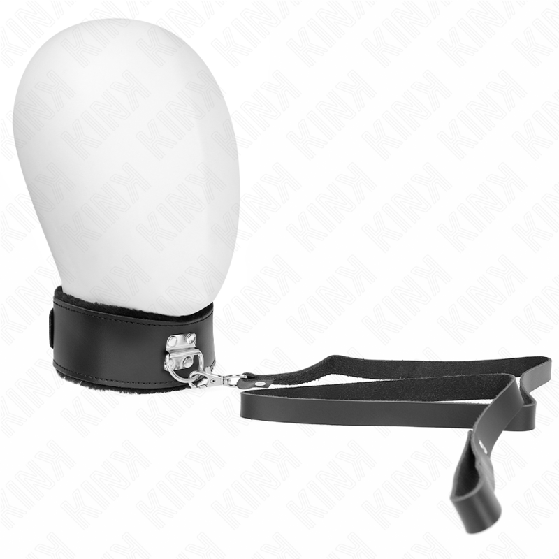 La marca KINK COLLAR & GAG nos facilita esta imagen de su producto KINK - COLLAR CON CORREA 116 CM DE PIEL NEGRO AJUSTABLE 40-48 CM X 6 CM para nuestro catálogo.