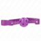 La marca KINK COLLAR & GAG nos facilita esta imagen de su producto KINK - MORDAZA DE BOLA 4.5 CM TRANSPIRABLE MORADO 65 x 2.5 CM para nuestro catálogo.