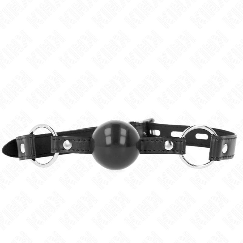 La marca KINK COLLAR & GAG nos facilita esta imagen de su producto KINK - MORDAZA DE BOLA 4 CM TPE NEGRO 60 x 2 CM para nuestro catálogo.