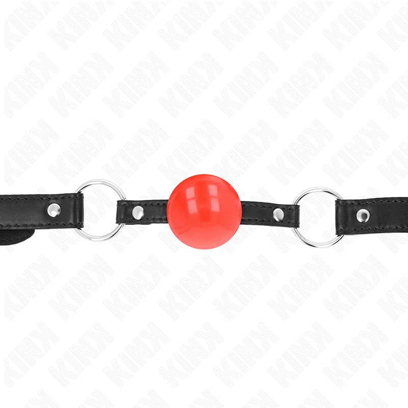 La marca KINK COLLAR & GAG nos facilita esta imagen de su producto KINK - MORDAZA DE BOLA 4 CM TPE ROJO 60 x 2 CM para nuestro catálogo.