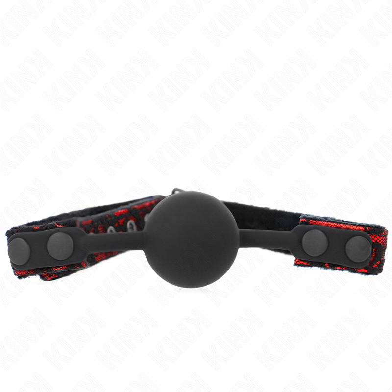 La marca KINK COLLAR & GAG nos facilita esta imagen de su producto KINK - MORDAZA DE BOLA 4 CM DE SILICONA SCANDAL MODELO 1 65 x 2 CM para nuestro catálogo.