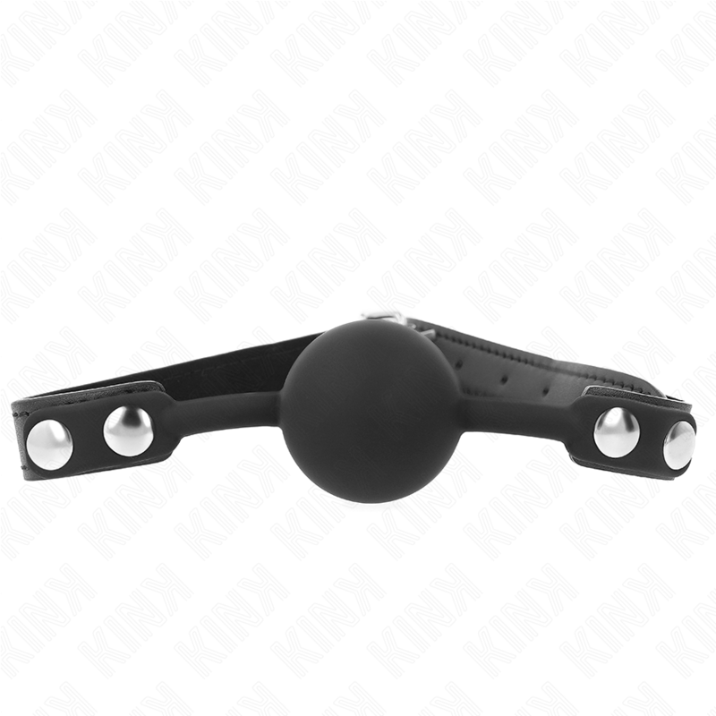 La marca KINK COLLAR & GAG nos facilita esta imagen de su producto KINK - MORDAZA DE BOLA 4 CM DE SILICONA MODELO 1 60 x 2 CM para nuestro catálogo.