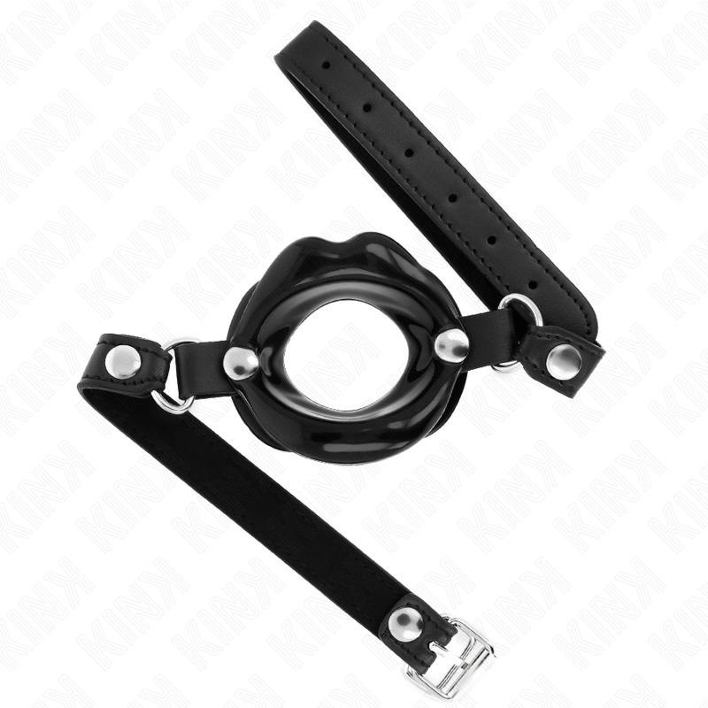 La marca KINK COLLAR & GAG nos facilita esta imagen de su producto KINK - MORDAZA LABIAL 8 CM CON CORREA DE POLIPIEL NEGRO 63 x 2 CM AJUSTABLE 39-58 CM para nuestro catálogo.