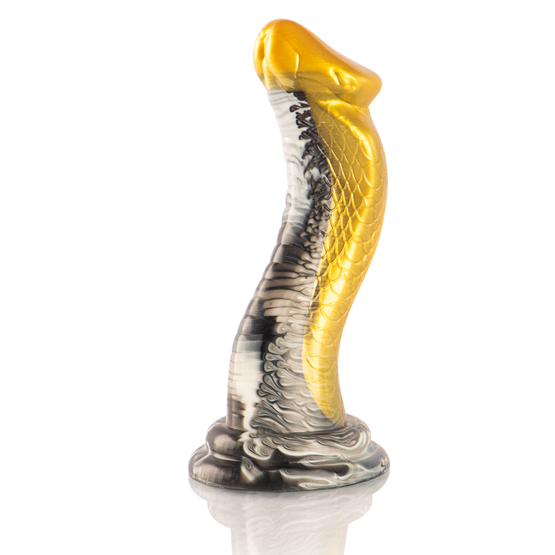 La marca EPIC nos facilita esta imagen de su producto EPIC - DRAKON DILDO COBRA AMARILLA para nuestro catálogo.