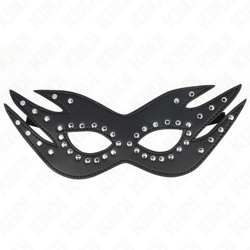 La marca KINK MASKED ALLURE nos facilita esta imagen de su producto KINK - MÁSCARA DE POLIPIEL CON REMACHES MODELO 3 26 x 9.5 CM para nuestro catálogo.
