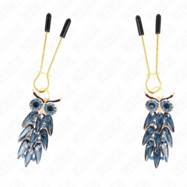 La marca KINK NIPPLE GRIP nos facilita esta imagen de su producto KINK - PINZAS PARA PEZONES CON COLGANTE DE BÚHO 6 CM para nuestro catálogo.