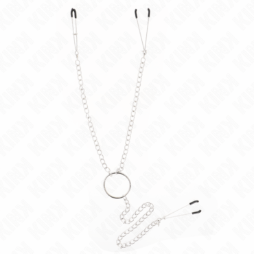 La marca KINK NIPPLE GRIP nos facilita esta imagen de su producto KINK - PINZAS PARA PEZONES Y CLÍTORIS CON CADENA 30 CM MODELO 1 para nuestro catálogo.