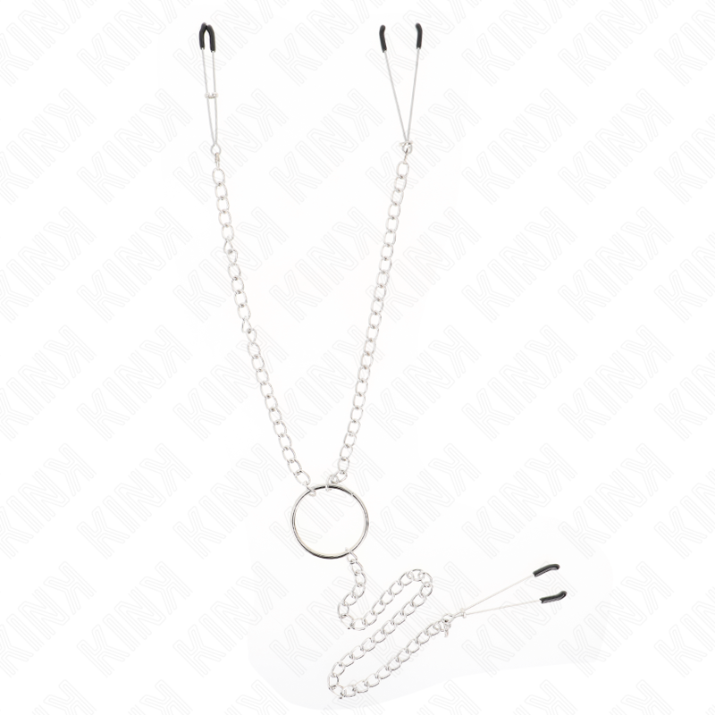 La marca KINK NIPPLE GRIP nos facilita esta imagen de su producto KINK - PINZAS PARA PEZONES Y CLÍTORIS CON CADENA 30 CM MODELO 1 para nuestro catálogo.