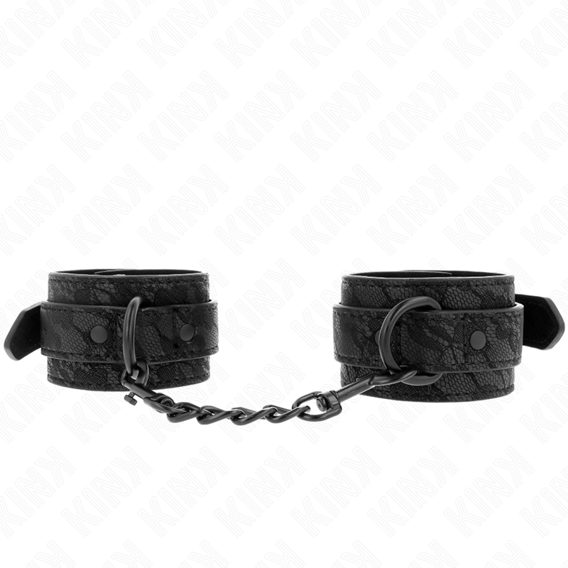 La marca KINK WRIST RESTRAINT nos facilita esta imagen de su producto KINK - MUÑEQUERAS DE ENCAJE AJUSTABLE NEGRO 19-26 CM para nuestro catálogo.