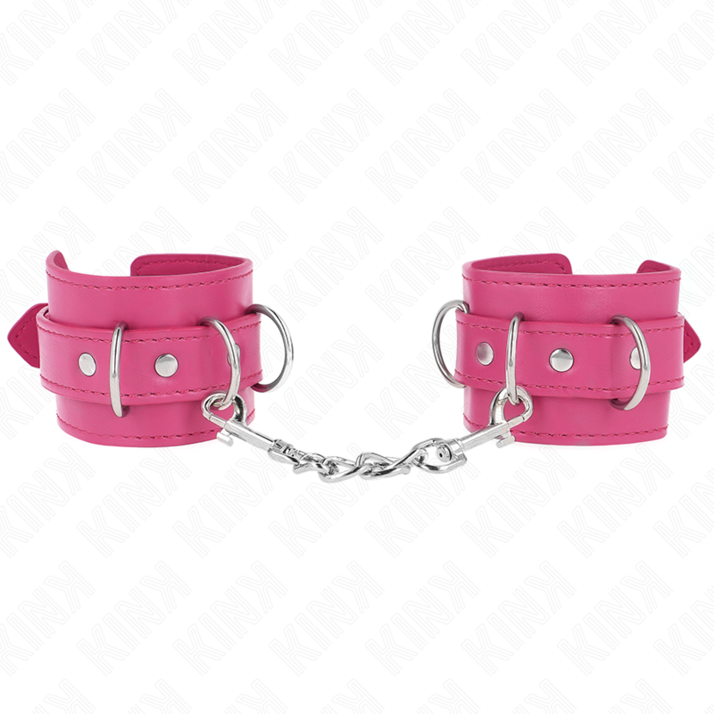La marca KINK WRIST RESTRAINT nos facilita esta imagen de su producto KINK - MUÑEQUERAS CON 3 ANILLAS EN D AJUSTABLE ROSA 17.5-25 CM X 6 CM para nuestro catálogo.
