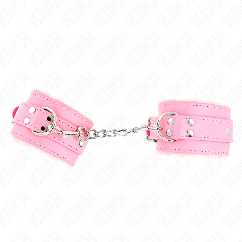 La marca KINK WRIST RESTRAINT nos facilita esta imagen de su producto KINK - MUÑEQUERAS FORRADAS ROSA CON CORREA ROSA AJUSTABLE 20-29 CM X 5.5 CM para nuestro catálogo.
