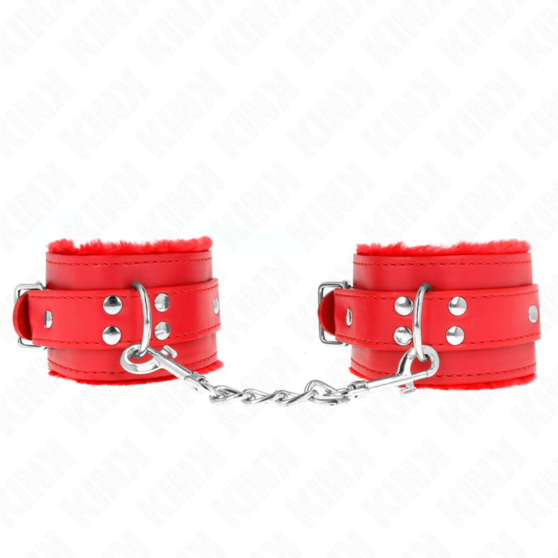 La marca KINK WRIST RESTRAINT nos facilita esta imagen de su producto KINK - MUÑEQUERAS FORRADAS ROJO CON CORREA ROJO AJUSTABLE 20-29 CM X 5.5 CM para nuestro catálogo.