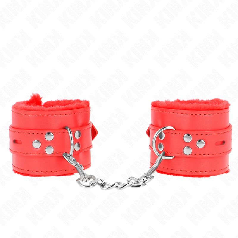 La marca KINK WRIST RESTRAINT nos facilita esta imagen de su producto KINK - MUÑEQUERAS FORRADAS CON AGUJEROS CUADRADOS ROJO Y CORREA ROJO AJUSTABLE 17-29 CM X 6 CM para nuestro catálogo.