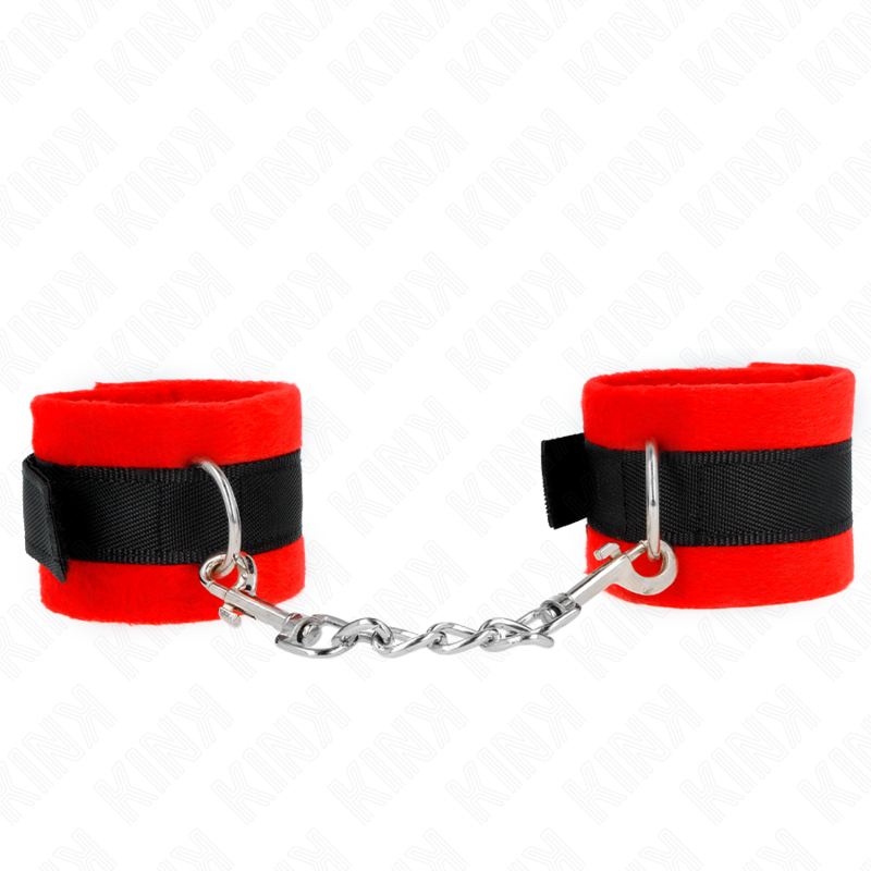 La marca KINK WRIST RESTRAINT nos facilita esta imagen de su producto KINK - MUÑEQUERAS PARA PRINCIPIANTES NEGRO-ROJO 30 X 7 CM para nuestro catálogo.