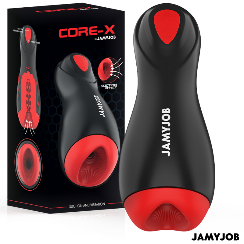 La marca JAMYJOB nos facilita esta imagen de su producto JAMYJOB - CORE-X MASTURBADOR AUTOMÁTICO 5 MODOS SUCCIONADOR Y VIBRACIÓN para nuestro catálogo.