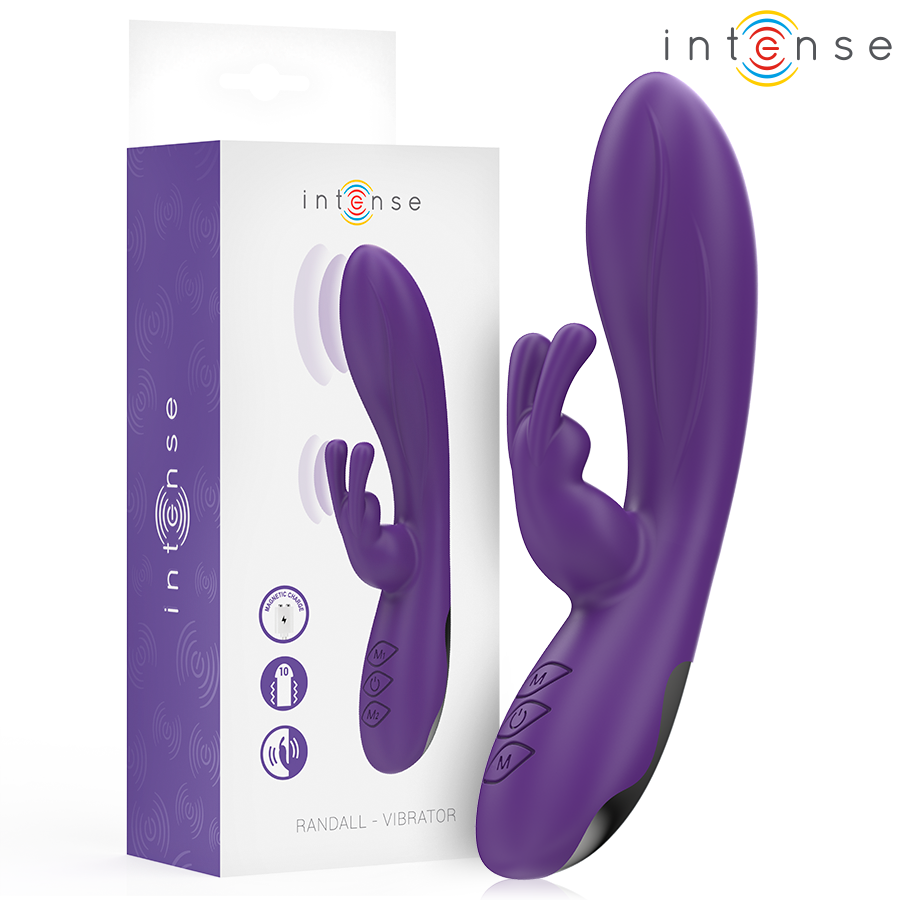 La marca INTENSE FUN nos facilita esta imagen de su producto INTENSE - RANDALL VIBRADOR RABBIT 10 VIBRACIONES MORADO para nuestro catálogo.