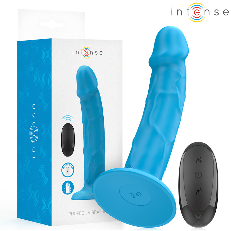 La marca INTENSE FUN nos facilita esta imagen de su producto INTENSE - PHOEBE VIBRADOR REALÍSTICO 10 VIBRACIONES AZUL CONTROL REMOTO para nuestro catálogo.
