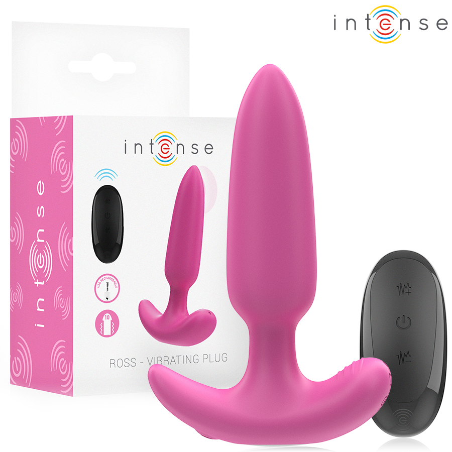 La marca INTENSE ANAL TOYS nos facilita esta imagen de su producto INTENSE - ROSS PLUG ANAL 10 VIBRACIONES ROSA CONTROL REMOTO para nuestro catálogo.