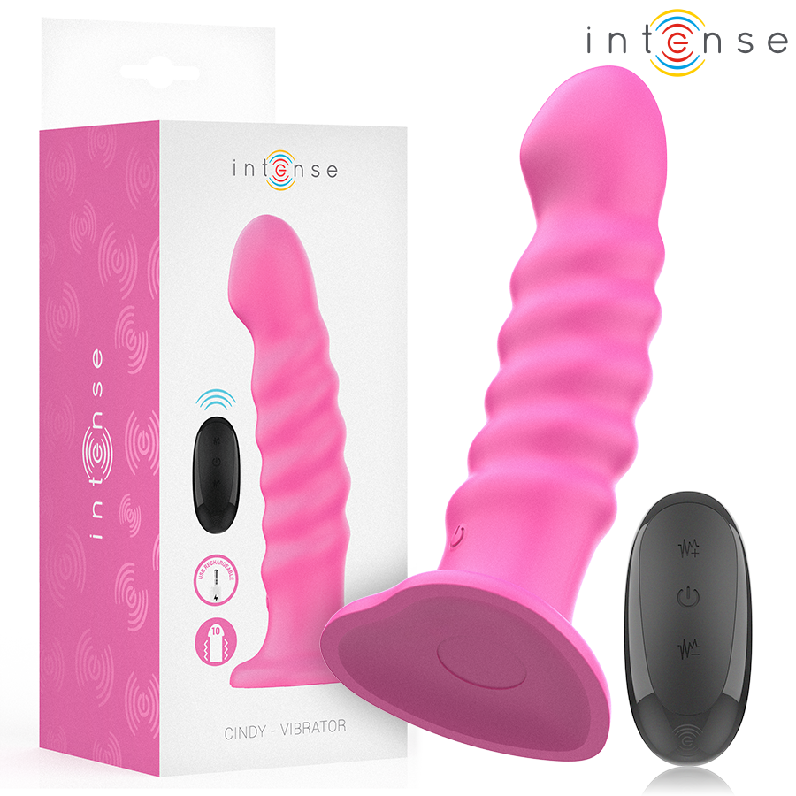 La marca INTENSE FUN nos facilita esta imagen de su producto INTENSE - CINDY VIBRADOR TALLA L DISEÑO EN ESPIRAL 10 VIBRACIONES ROSA CONTROL REMOTO para nuestro catálogo.