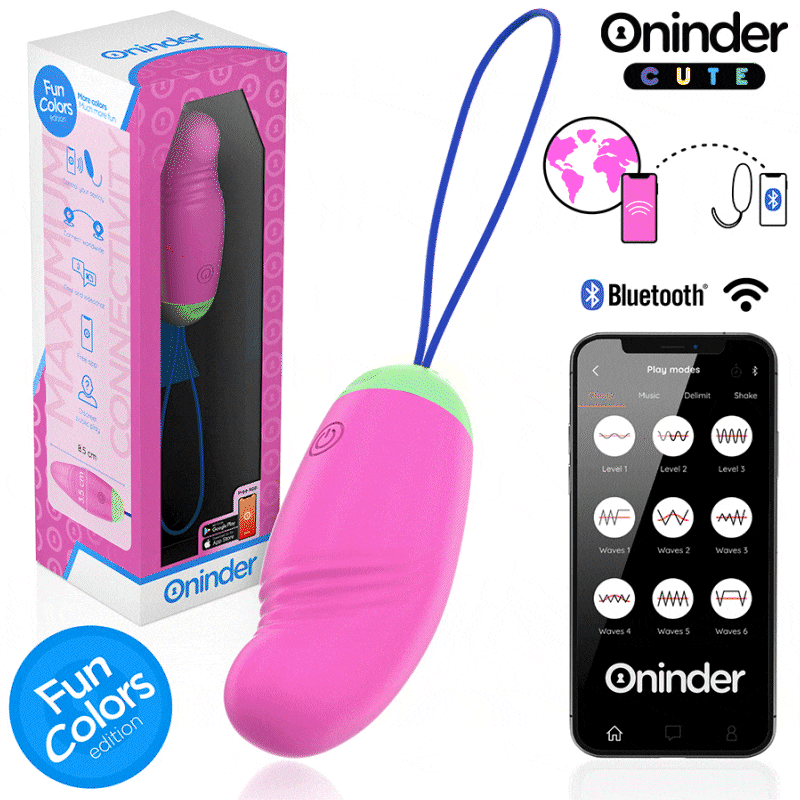 La marca ONINDER CUTE nos facilita esta imagen de su producto ONINDER CUTE - LOVE PLEASURE HUEVO VIBRO-ROTADOR 360 SILICONA - APP MUNDIAL GRATUITA para nuestro catálogo.