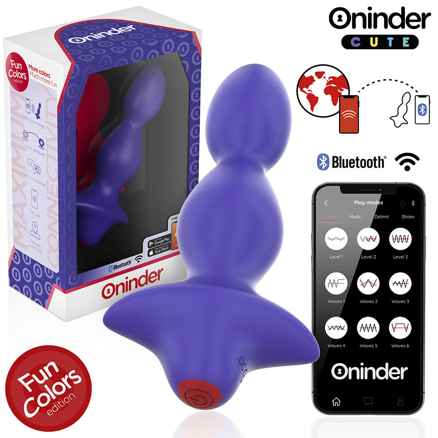 La marca ONINDER CUTE nos facilita esta imagen de su producto ONINDER CUTE - LOVE BUTT VIBRADOR PLUG ANAL DILATADOR - APP MUNDIAL GRATUITA para nuestro catálogo.