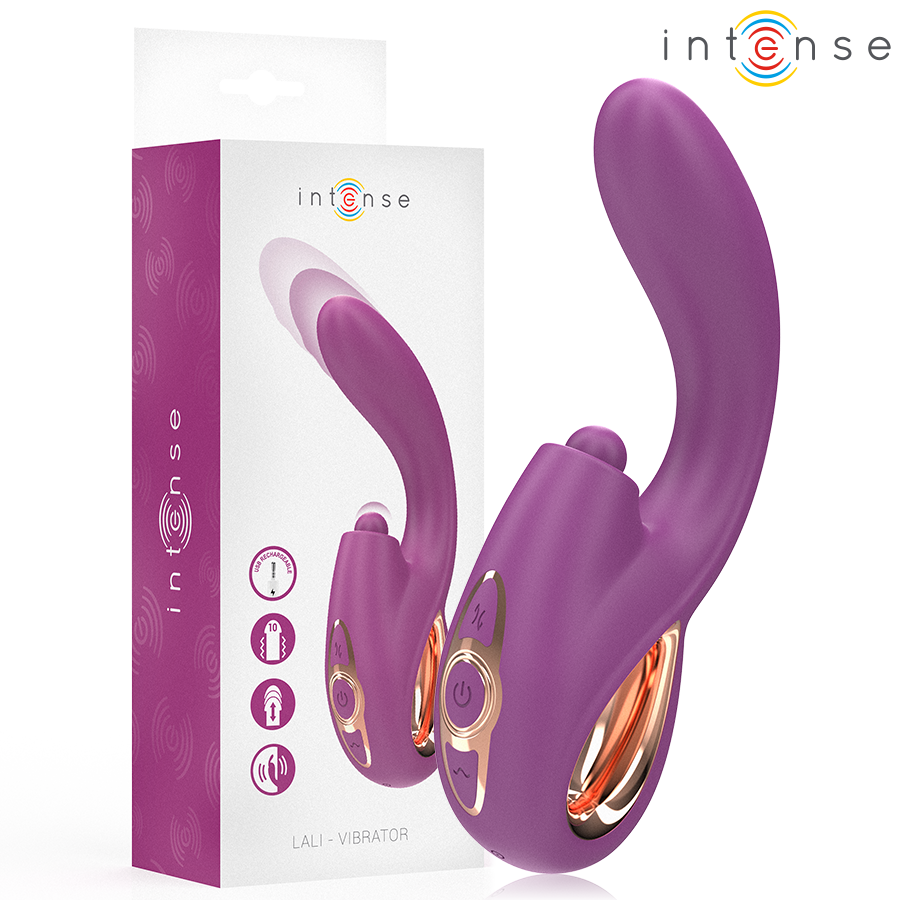La marca INTENSE FUN nos facilita esta imagen de su producto INTENSE - LALI VIBRADOR PUNTO G MULTIFUNCIÓN ESTIMULACIÓN & EMPUJE & VIBRACIÓN MORADO para nuestro catálogo.