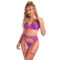 La marca SUBBLIME SETS nos facilita esta imagen de su producto SUBBLIME - 955359 SET SUJETADOR CON ENCAJE Y LIGUEROS ROSA Y MORADO S/M para nuestro catálogo.